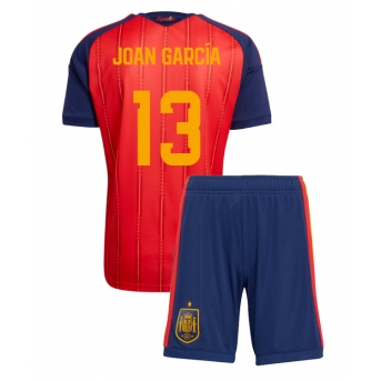 Billige Fotballdrakt Spania Joan Garcia #13 Replika Hjemmedraktsett Barn VM 2026 Kortermet (med bukser)